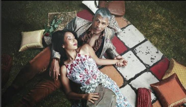 Milind soman and Ankita konwar