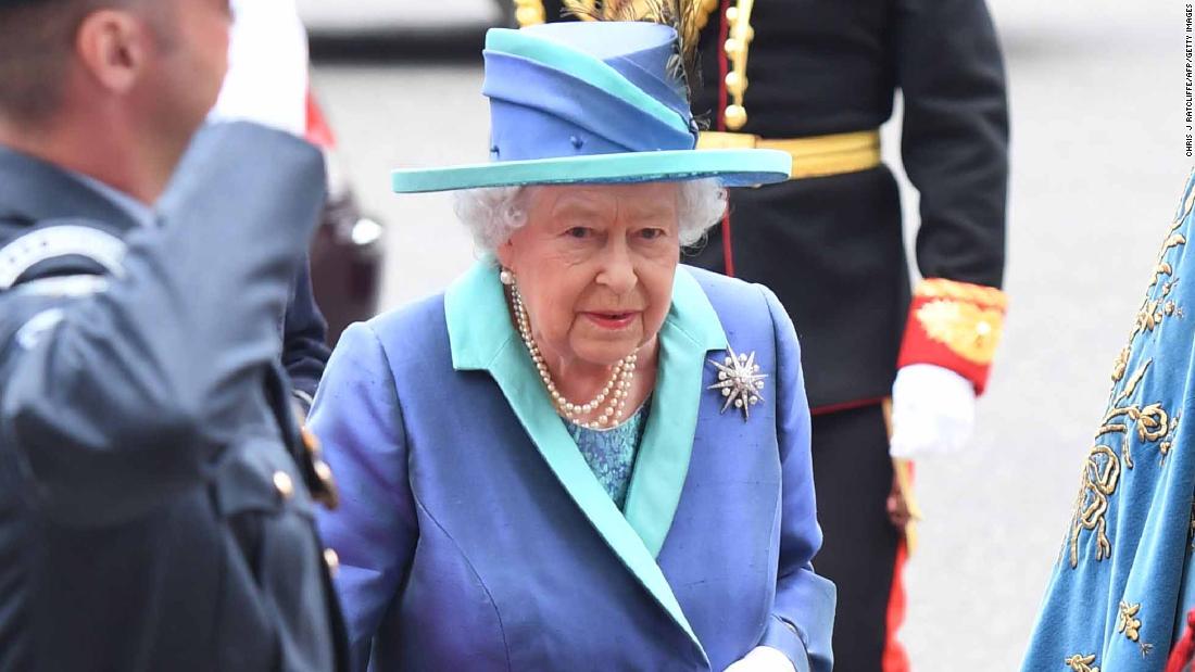 Queen Elizabeth and other royal members attend 100 years of Royal Air Force ahead of flypast
