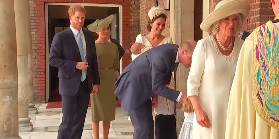 Royal PDA Moment! Meghan Markle and Prince Harry held hands at Prince Louis' christening