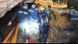 Thai cave rescue: Latest video shows rescuers risking life through slippery passage