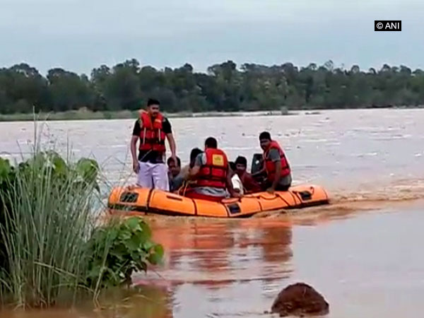 Andhra Pradesh: SDRF, fire dept. team rescue 55 people trapped in flood water in Srikakulam district