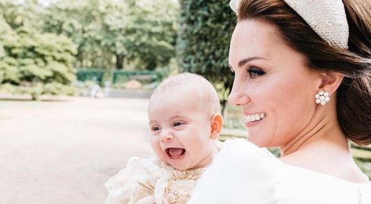 Adorable! See Kate Middleton and Prince Louis's new portrait from his christening 