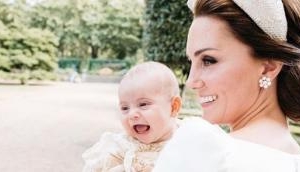 Adorable! See Kate Middleton and Prince Louis's new portrait from his christening 