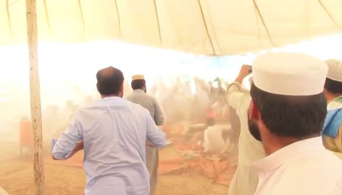 Breaking News: Stage collapses during JI election campaign