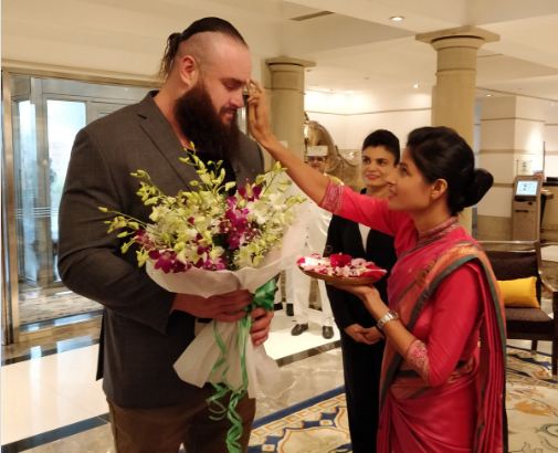 WWE: Mr Money In The Bank Braun Strowman receives grand welcome in India, see pics