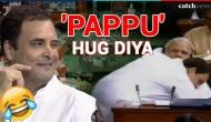 No-trust Motion: Rahul Gandhi gave ‘jadu ki jhappi’ to PM Modi in Lok Sabha; Twitterati said ‘Pappu hug diya’