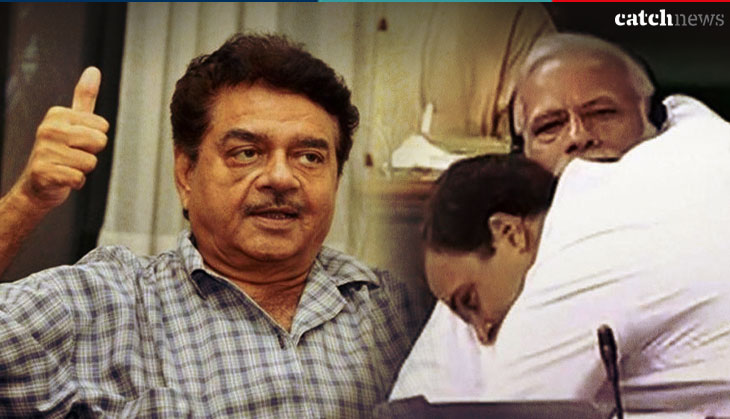 Sidelined BJP leader Shatrughan Sinha says, 'hugging is PM Modi’s trademark; calls Rahul Gandhi's hug 'pyar ki jhappi'
