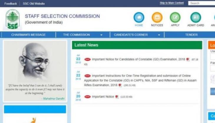 SSC CG Constable Recruitment 2018: 56 thousand vacancies available for GD constable, apply here