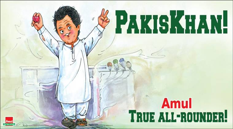 Amul captures Imran Khan’s victory in Pakistan Elections 2018, calls him ‘true all-rounder’