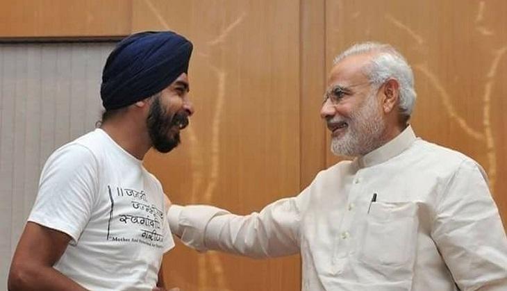 tejinder bagga with pm modi