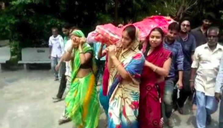 Girls cremate their father