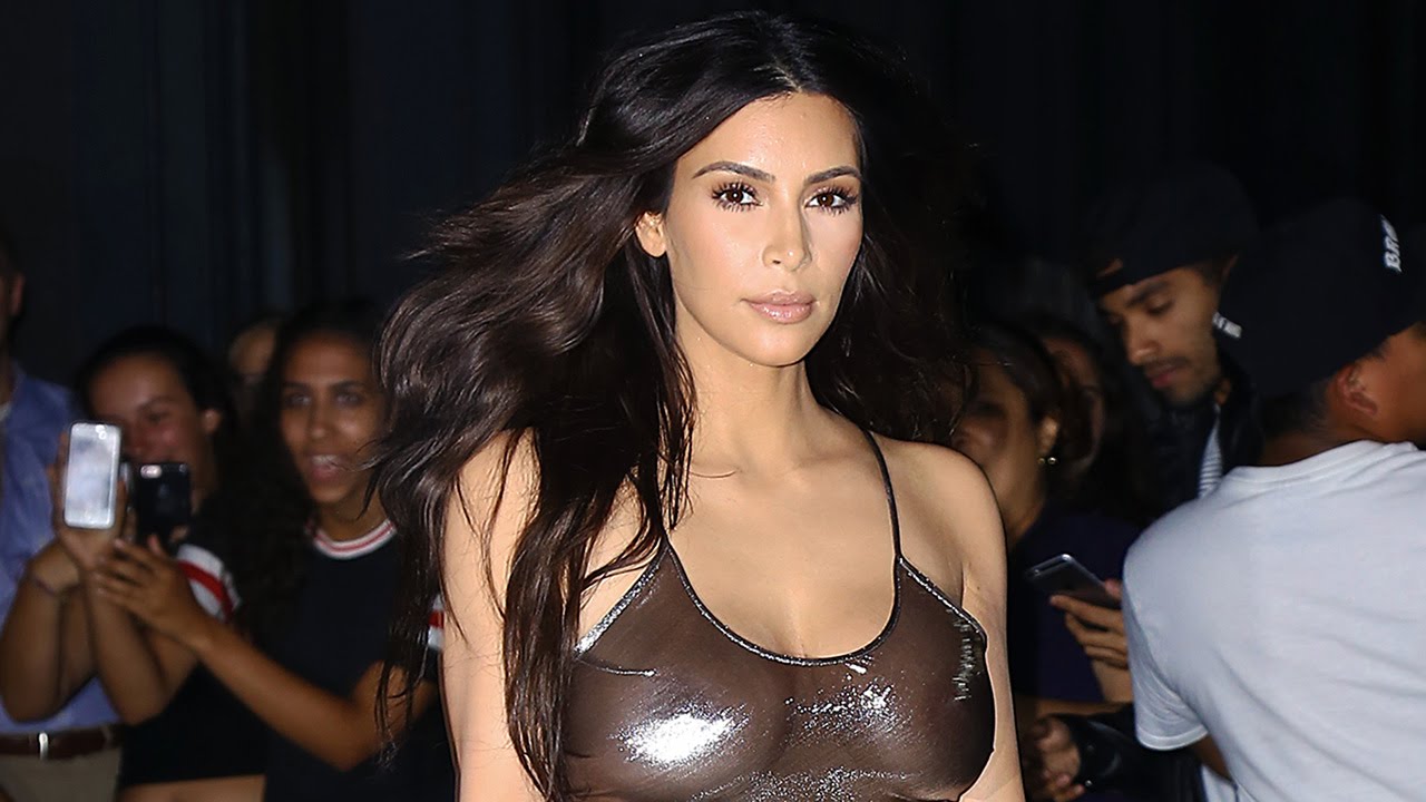 Oops! Kim Kardashian West spotted braless on date night with Kanye West