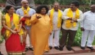 Andhra Pradesh Special status: TDP MP dons Sathya Sai avatar