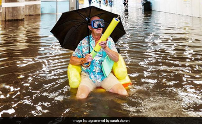 Viral Pics: Sweden's flooded train station turns into swimming pool