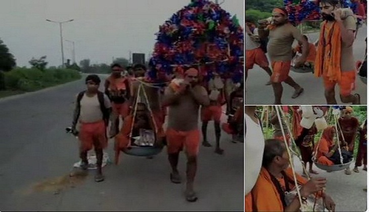 Modern-day Shrawan Kumar: Four brothers from Haryana carried parents to pilgrim site from Hardiwar to Mansa Devi on kanwar