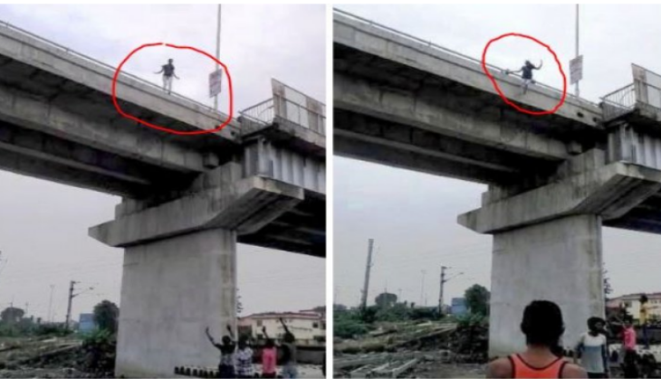 Watch: Shocking! Kanpur girl jump-off the bridge after having fight with boyfriend; video will give you goosebumps