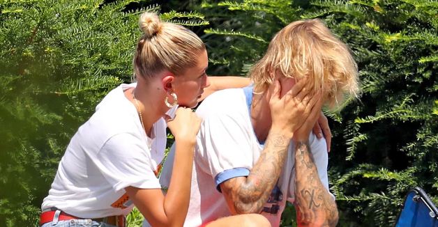 Newly-engaged Justin Bieber and Hailey Baldwin spotted crying on a day out in New York