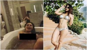Sara Khan after her nude bathtub video leak posted bold bathroom videos and pictures; trollers said, 'Musalmano ka naam kharab kar rahi hai churail'