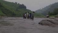 Jammu and Kashmir: With no bridge, students dangerously cross river to reach school in Rajouri