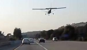 Terrifying! Video shows plane makes an emergency landing on busy street of California