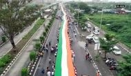 Gujarat: 1100 feet-long flag unfurled in Surat