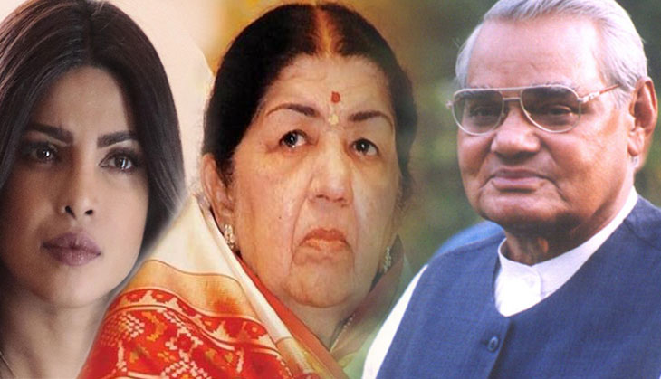 Atal Bihari Vajpayee Death: From Priyanka Chopra to Lata Mangeshkar, these B-town celebs saddened over the demise of great statesman
