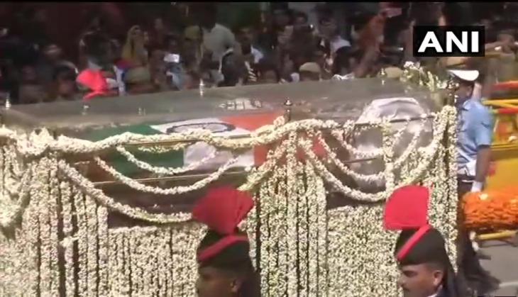 Atal Bihari Vajpayee Funeral: Former PM Vajpayee's last journey begins; mortal remains taken BJP headquarter