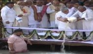 Video: Late Atal Bihari Vajpayee's ashes immersed by his daughter Namita at Ganga in Haridwar; Rajnath Singh, Amit Shah present
