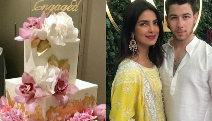 Priyanka and Nick engagement Cake