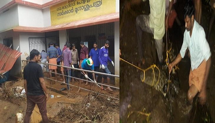 kerala flood crocodile