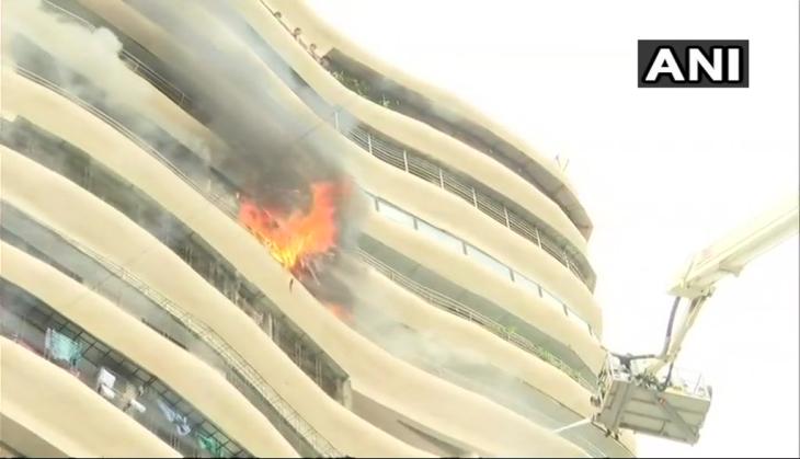 Mumbai: 4 killed, 14 injured after massive fire breaks out in Crystal Tower near Hindmata Cinema in Parel; several trapped, rescue underway