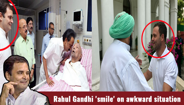 Watch Video: Seven times when Congress chief Rahul Gandhi smiled at the wrong place in the wrong time