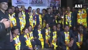 Indian Army gives warm welcome to rowing contingent