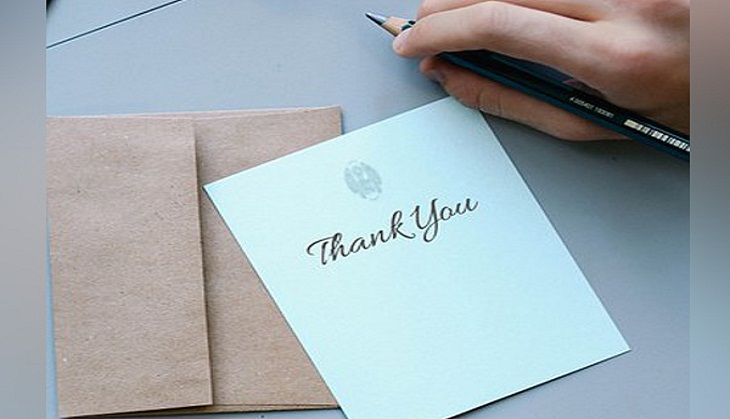 Writing a thank you note is more powerful than you may realise