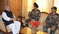 Lt. Gen Ranbir Singh meets Jammu and Kashmir Governer Satya Pal Malik