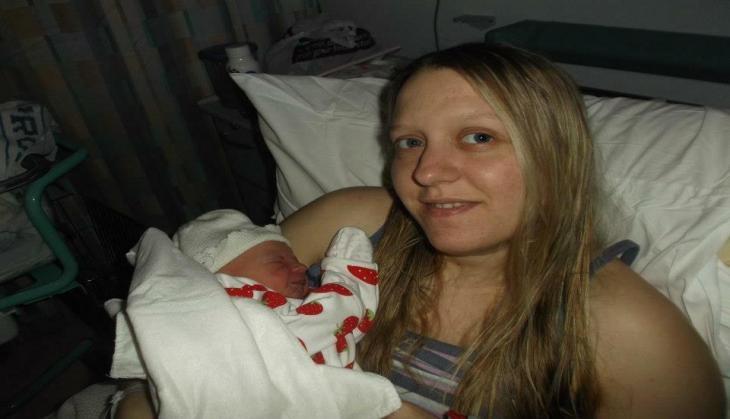 Gemma with baby