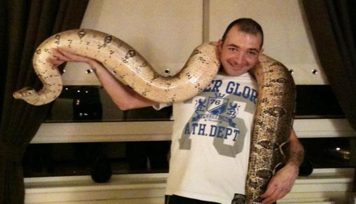 Rapist With Boa Snake