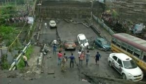 Overbridge collapses in south Kolkata. Several feared trapped