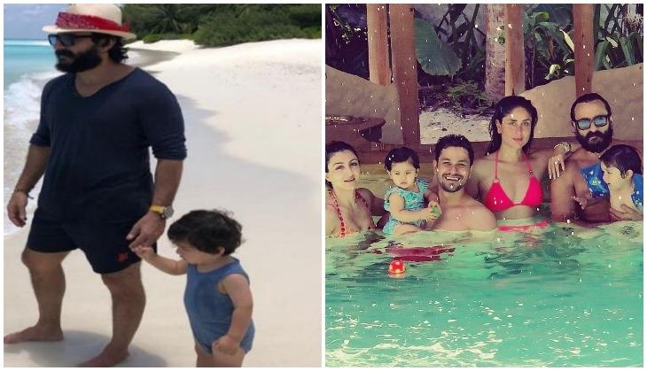 Saif ali khan with Taimur ali khan