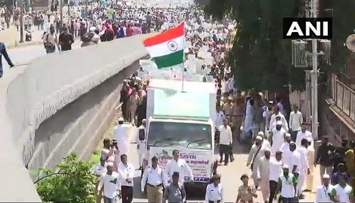 Pune: Muslims Muk Morcha stages protest demanding reservation