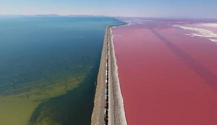 Lake In Two Colors Of America