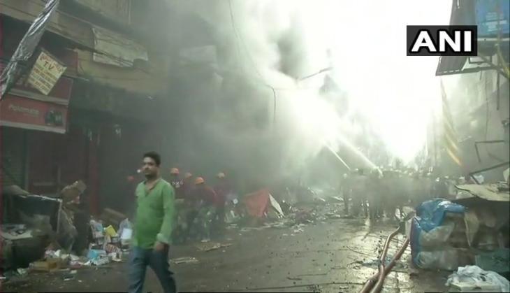 Fire breaks out at Bagri Market Kolkata