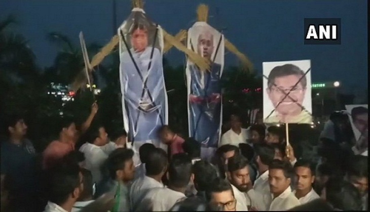 BJD workers demand Baijayant Panda's arrest for flying chopper over Chilika Lake