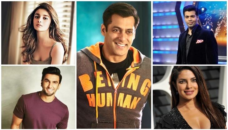 Salman khan, Ranveer, Alia, Karan, Priyanka