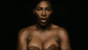 Serena Williams go 'topless' to sing I Touch Myself song to raise breast cancer awareness; see video