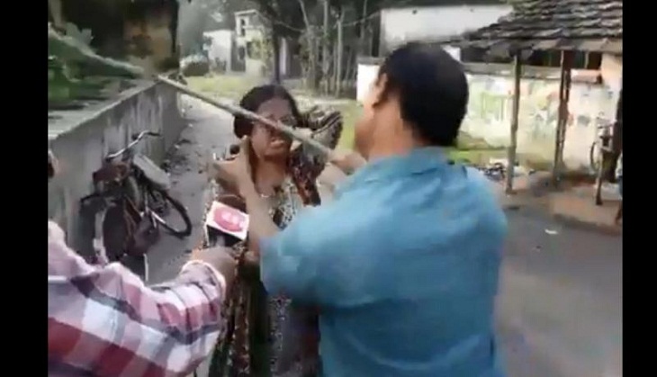 Caught on Camera: Trinamool leaders kick woman BJP supporter, throw her to the ground in presence of cops; videos go viral