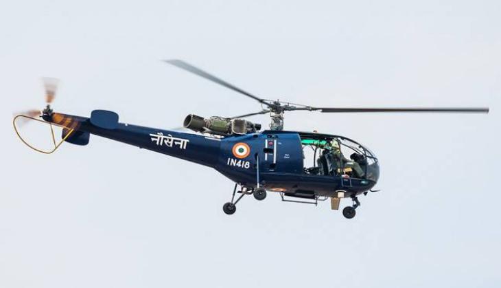 Indian Navy Chetak CH442 crashes during a training sortie at Rajali