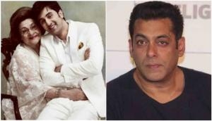 Salman Khan wrote an emotional post on Ranbir Kapoor's grandmother Krishna Raj Kapoor's death
