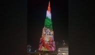 Burj Khalifa lit up with Bapu's image on Gandhi Jayanti