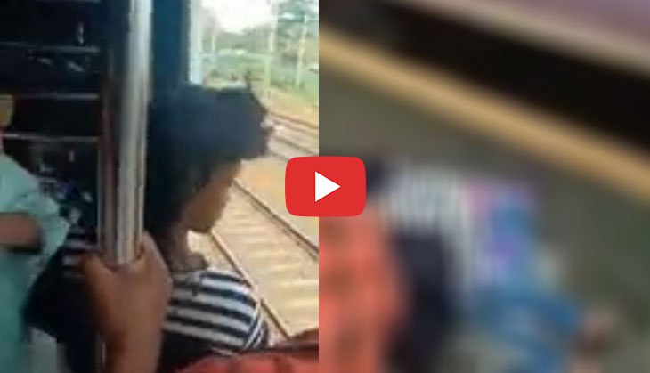 Mumbai: OMG! Girl just got saved from falling off a Mumbai local train; video went viral